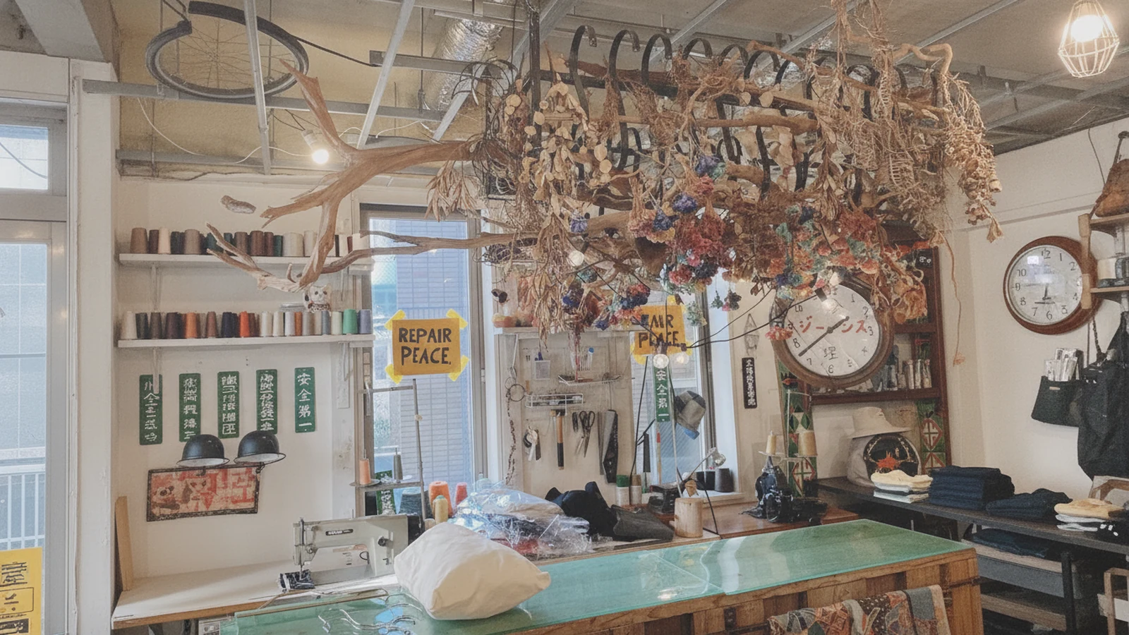 TOKYO NAKED STORE 에비스 — KAPITAL 도쿄 본점, 전 라인 진열